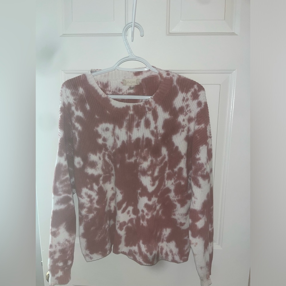 Alter’d State knitted crew neck tie dye sweater